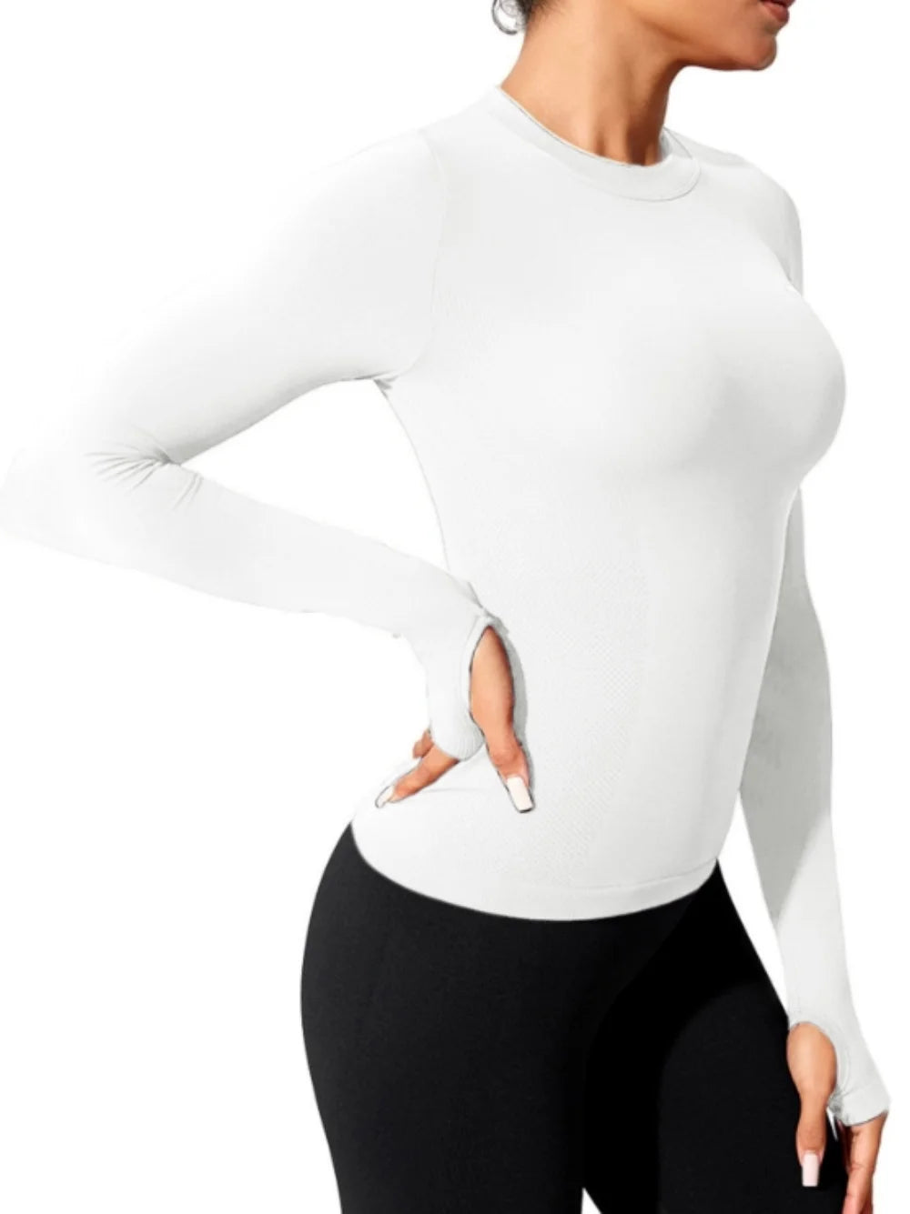 Velluxe Long Sleeve Seamless Workout Top