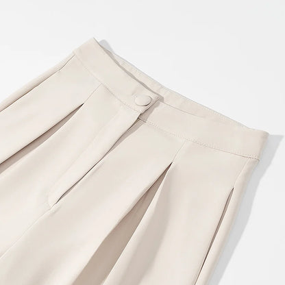 Velluxe Chic Slim Vest & Wide Leg Pants Set