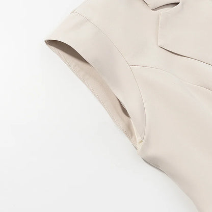 Velluxe Chic Slim Vest & Wide Leg Pants Set