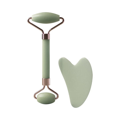 Velluxe Rose Quartz Face Roller & Gua Sha Set