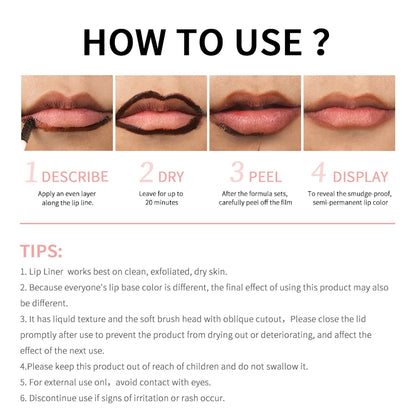 Velluxe Peel-Off Lip Liner & Tint