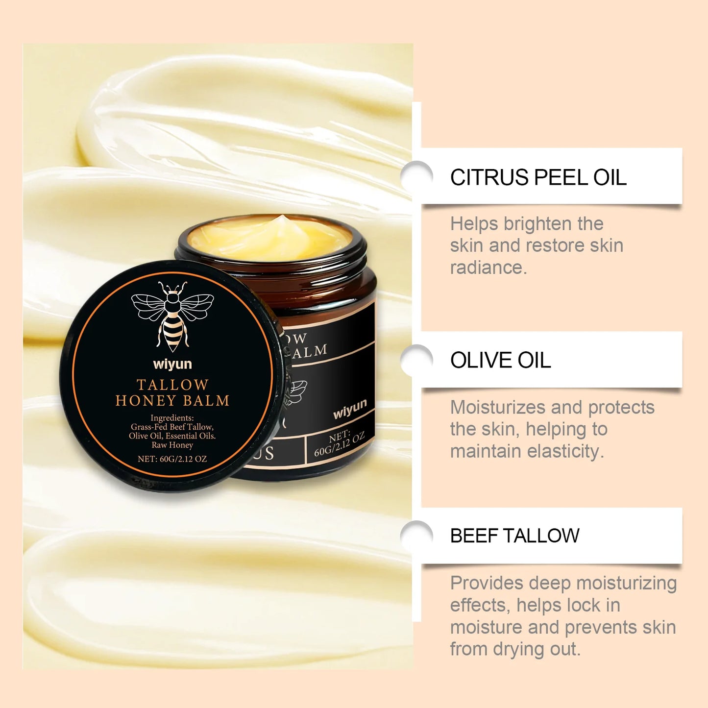 Velluxe Tallow & Honey Glow Cream