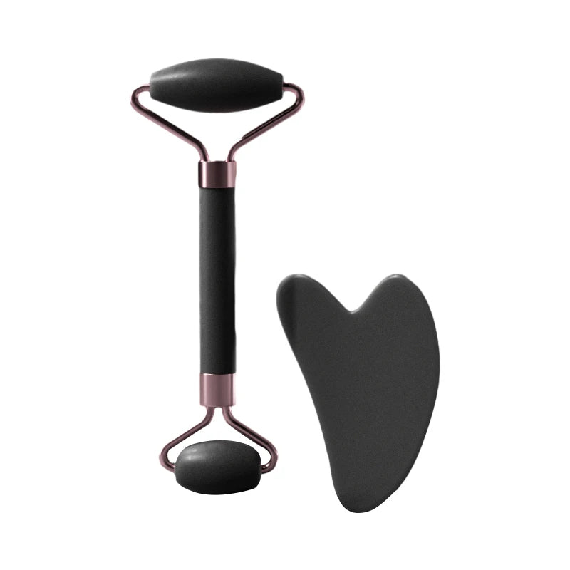 Velluxe Rose Quartz Face Roller & Gua Sha Set