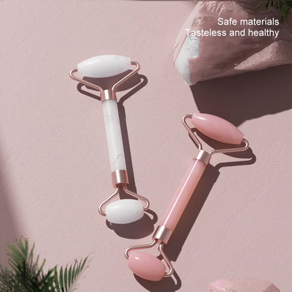 Velluxe Rose Quartz Face Roller & Gua Sha Set