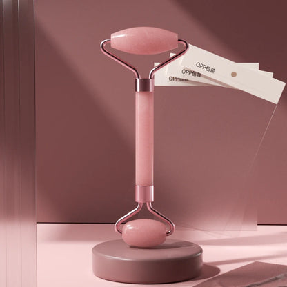 Velluxe Rose Quartz Face Roller & Gua Sha Set