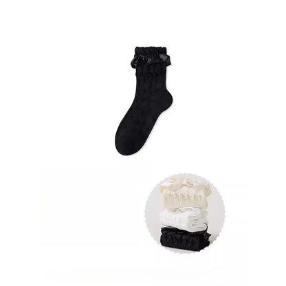 Velluxe Lace Ruffle Socks Set (3 Pairs)
