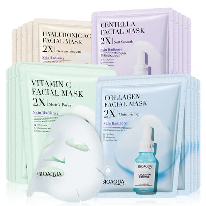 Velluxe Centella Collagen Sheet Mask Set (20 Pack)