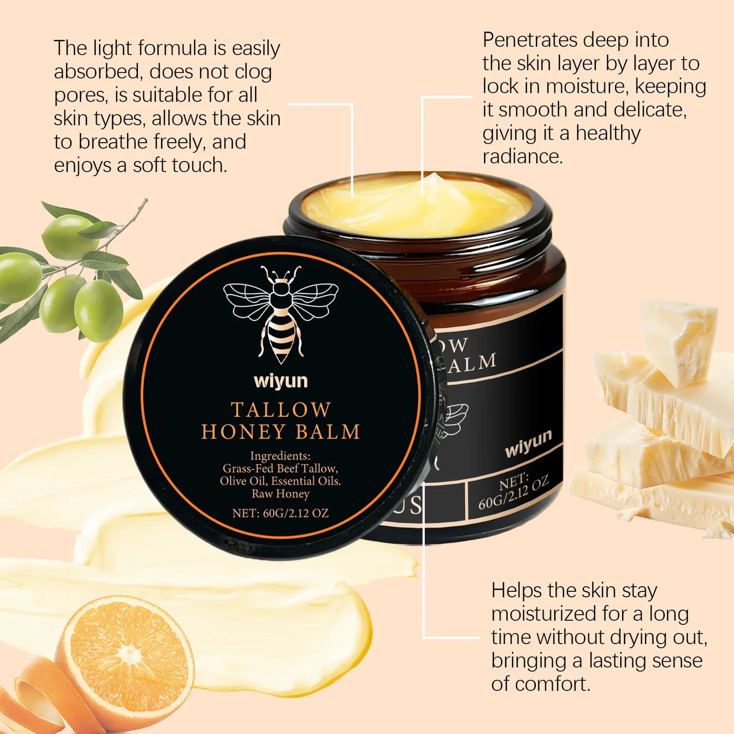 Velluxe Tallow & Honey Glow Cream