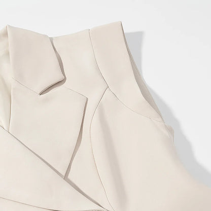 Velluxe Chic Slim Vest & Wide Leg Pants Set