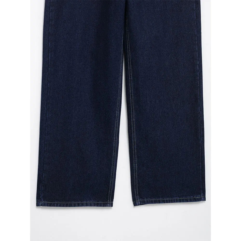 Velluxe Belted Denim Jacket & Wide Leg Jean Set