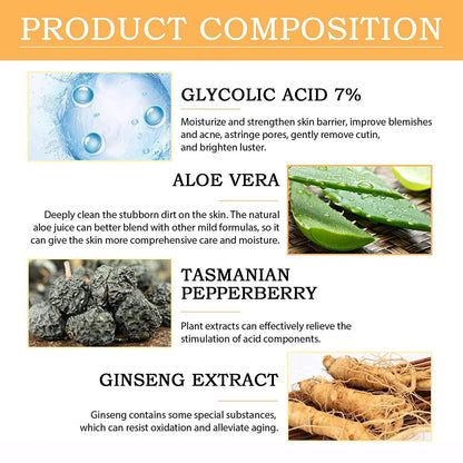 Velluxe 7% Glycolic Acid Toning Solution