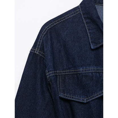 Velluxe Belted Denim Jacket & Wide Leg Jean Set